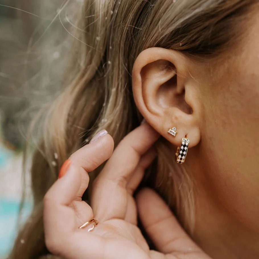 Times Square Reversible Hoop Earrings - Image 5