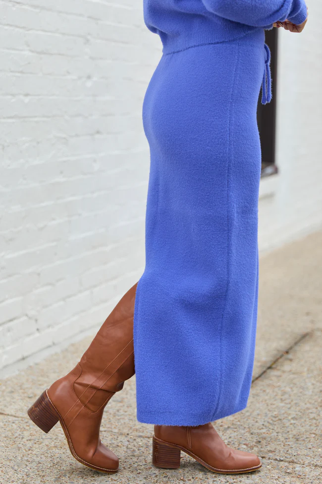 True Blue Sweater Skirt FINAL SALE - Image 3
