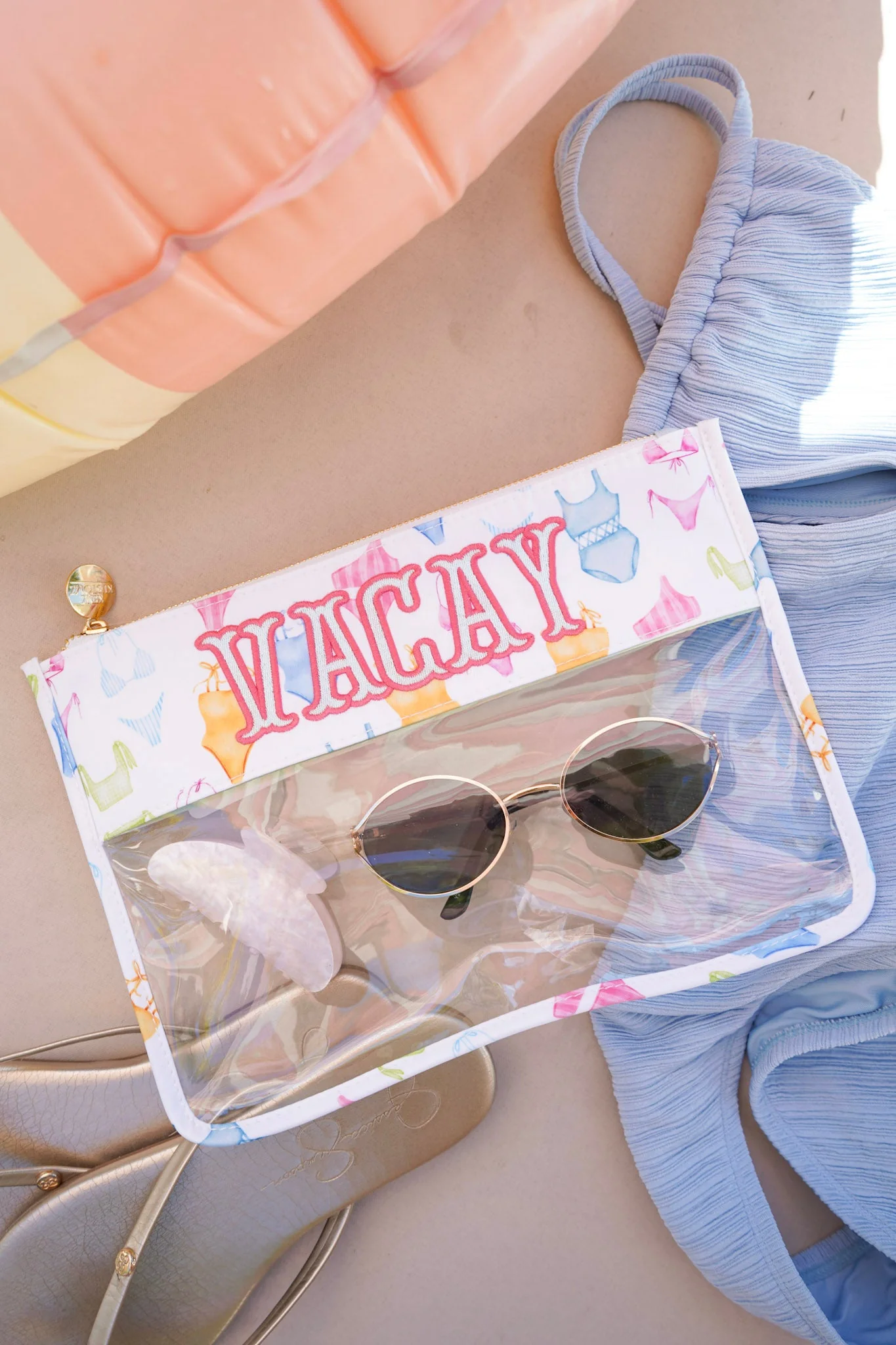 KenzKustomz Bikinis Clear Pouch - Vacay