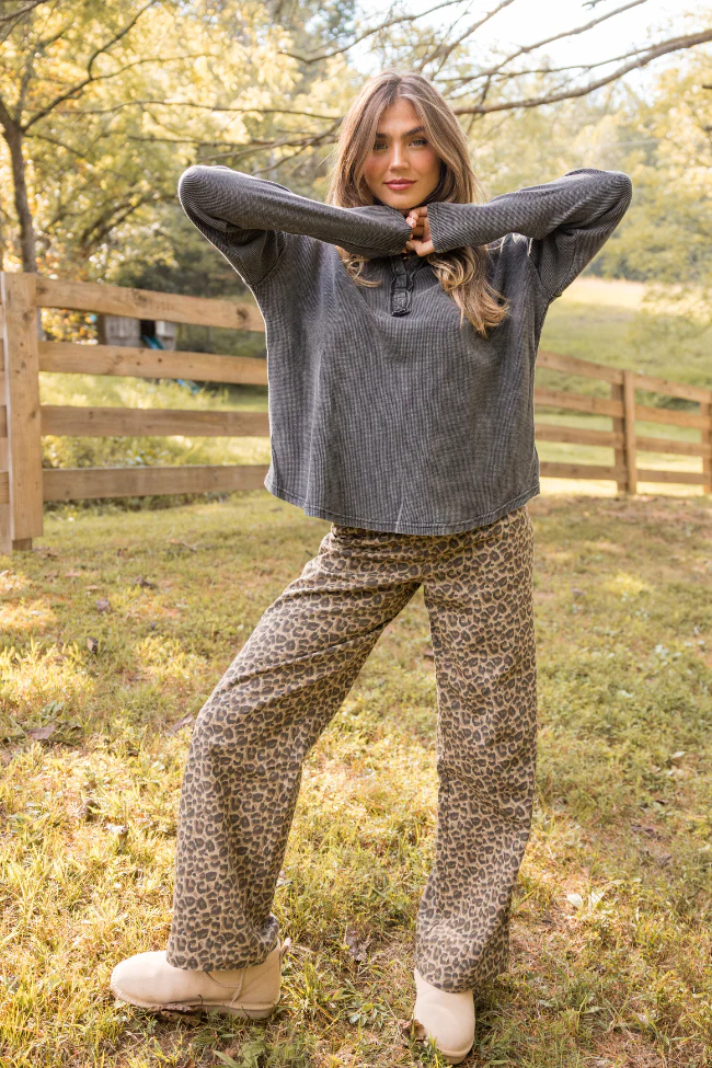 Wild Things Leopard Wide Leg Pants - Image 12