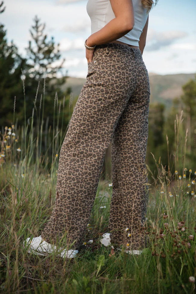 Wild Things Leopard Wide Leg Pants - Image 4