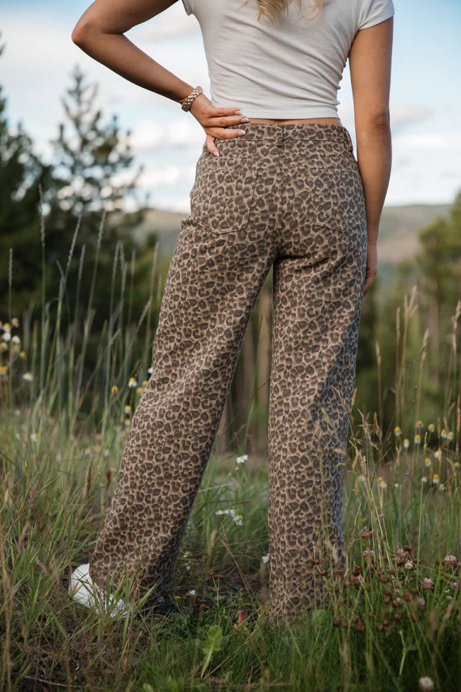 Wild Things Leopard Wide Leg Pants - Image 5