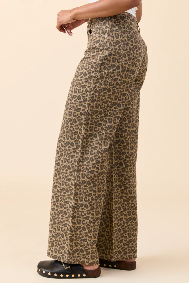 Wild Things Leopard Wide Leg Pants - Image 9
