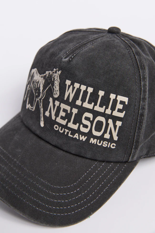 Willie Nelson Outlaw Music Trucker Hat SALE - Image 4