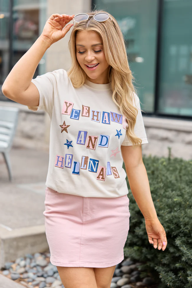Yeehaws Ivory Graphic Tee - Image 4